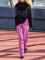 Thumbnail for your product : Marques Almeida Boot Cut Snake Printed Leather Pants