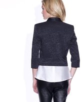 Thumbnail for your product : La Redoute LA Cotton-Rich Jacquard Cropped Spencer Jacket