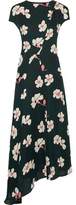Thumbnail for your product : Marni Asymmetric Printed Silk-Chiffon Midi Dress