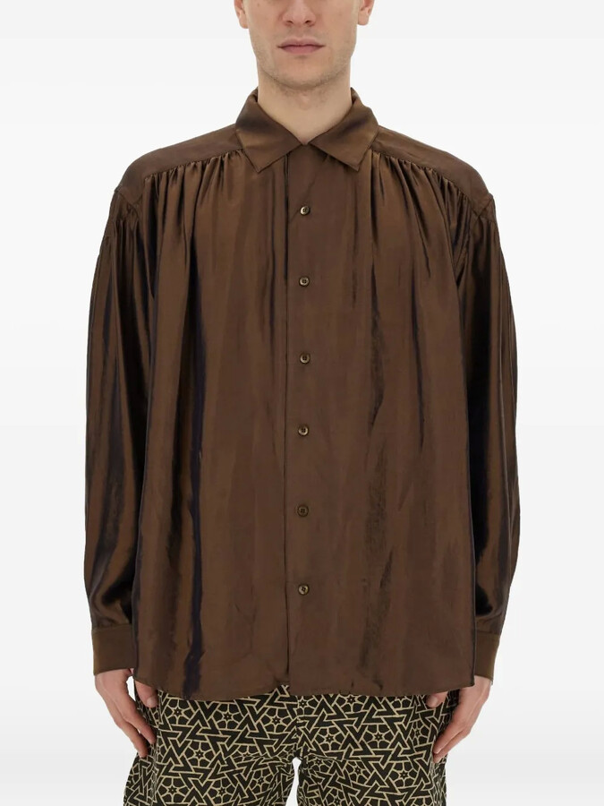 AïE Gathered Buttoned Shirt