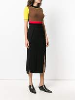 Thumbnail for your product : Paco Rabanne stretch front slit skirt
