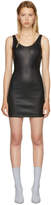 Thumbnail for your product : alexanderwang.t Black Stretch Leather Mini Dress