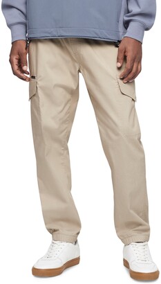 Calvin Klein Men's Solid Pull-On Cargo Joggers - ShopStyle
