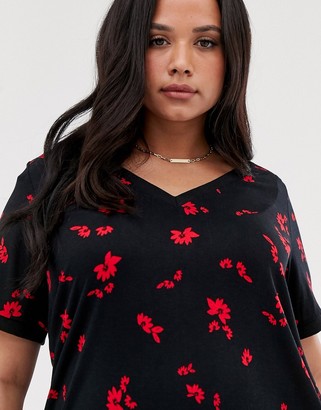 Junarose floral swing t-shirt