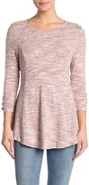 Thumbnail for your product : Bobeau Space Dye Babydoll Tunic Sweater