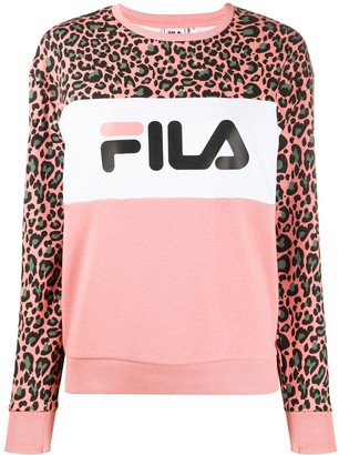 Fila Animal-Print Branded Sweatshirt