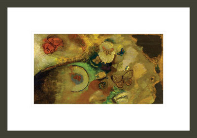 1000Museums The Dream of Butterflies by Odilon Redon -Framed Giclee Print