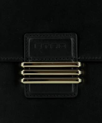 Etro Black Leather Shoulder Bag