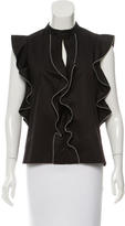 Thumbnail for your product : Alexis Sleeveless Ruffle-Accented Top