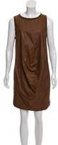 Thumbnail for your product : Brunello Cucinelli Sleeveless Leather Dress Sleeveless Leather Dress