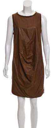 Brunello Cucinelli Sleeveless Leather Dress Sleeveless Leather Dress