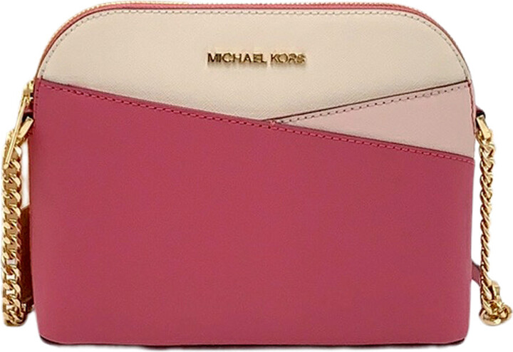 Michael Kors Jet Set Medium Saffiano Leather Wallet in Red