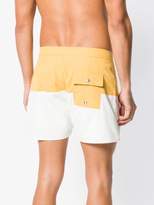 Thumbnail for your product : Saturdays NYC colour block swim shorts