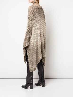Avant Toi Degrade Knitted Poncho