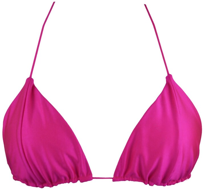 MARINE TALES - Galene Bubblegum Triangle Bikini Top - ShopStyle Two ...