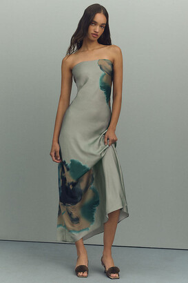 Anthropologie ★ Hutch Strapless Column Satin Maxi Dress Hutch Strapless Column Satin Maxi Dress | Anthropologie