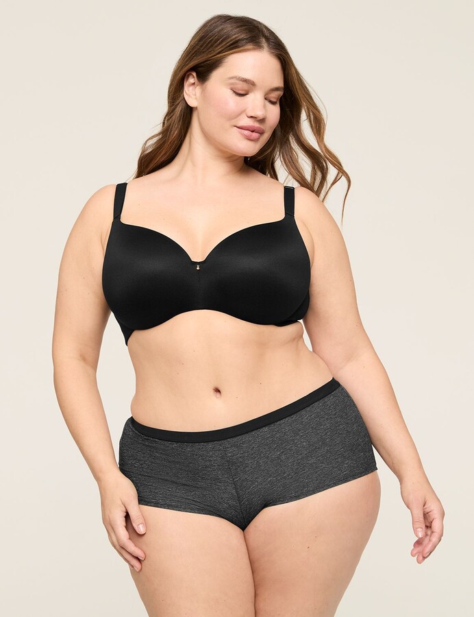 Plus size women's invisible backsmoother lightly lined balconette bra Clearance