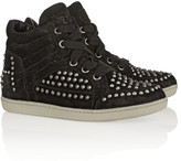 Thumbnail for your product : Ash Zest studded suede wedge sneakers