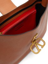 Thumbnail for your product : Valentino Garavani - V-sling Large Grained-leather Shoulder Bag - Brown