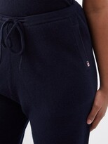 Thumbnail for your product : Extreme Cashmere No.142 Run Stretch-cashmere Wide-leg Trousers - Navy