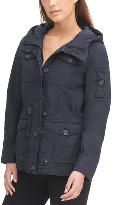 levi's hooded military jacket womens