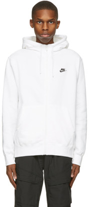 all white nike sweatshirt