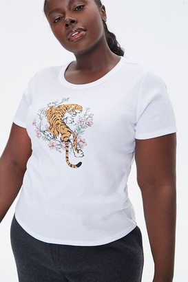 womens tiger graphic tee