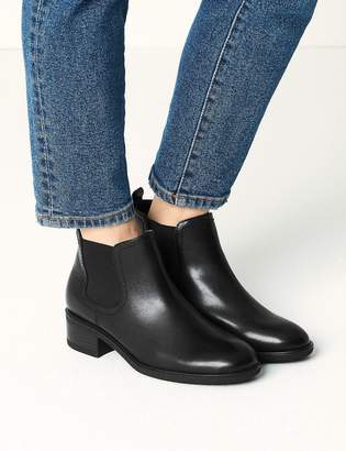 Marks and Spencer Wide Fit Leather Chelsea Ankle Boots