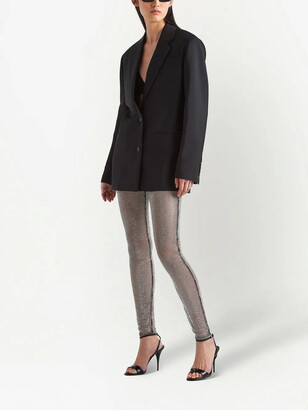 Prada Single-Breasted Kid-Mohair Jacket - ShopStyle Blazers