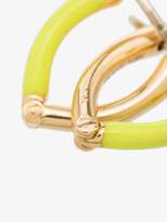 Thumbnail for your product : Melissa Kaye Womens 18k Yellow Gold Cristina Enamel Earrings