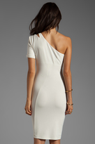 Thumbnail for your product : Halston One Sleeve Dress With Shoulder Cut Out