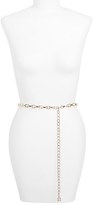 Thumbnail for your product : Steve Madden Steven by 'Single Pearl' Chain Belt