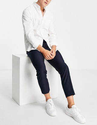Ankle Length Men Casual Pants Chinos Stretchable Cotton Seluar Slacks  Trousers Sales Grey Black White Blue | Shopee Malaysia