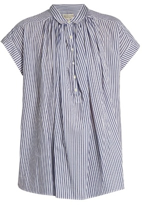 Nili Lotan Normandy striped cotton shirt