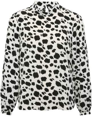 M&Co Dalmatian print blouse