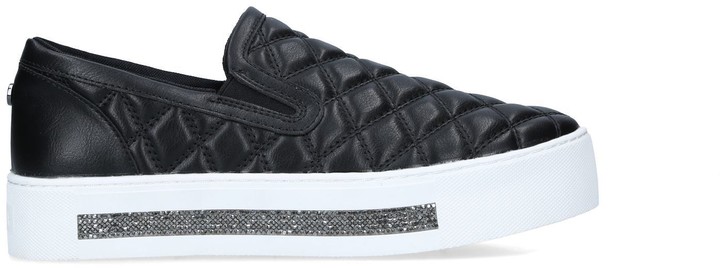 quilted slip on sneakers