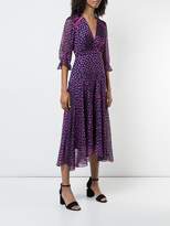 Thumbnail for your product : Saloni dotted ruffle midi dress