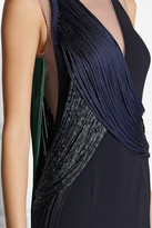 Thumbnail for your product : Stella McCartney Fringed stretch-cady gown