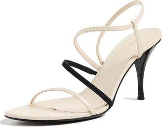 サンダル・ミュール NEOUS Cream Leather Shamali Sandals Neous Shamali sandals for Women - White in UAE | Level Shoes