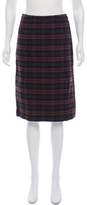 Thumbnail for your product : Prada Virgin Wool Tartan Skirt w/ Tags