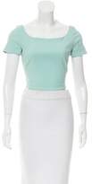 Thumbnail for your product : Preen Scoop Neck Crop Top