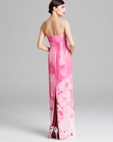 Thumbnail for your product : Monique Lhuillier Ml Gown - Strapless Printed Column