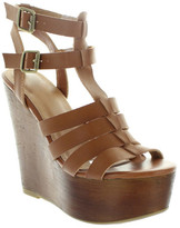 Thumbnail for your product : Fashion Focus Popular Buckle Platform Wedge Sandal