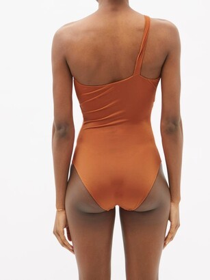 Sara Cristina Narcissus One-shoulder Swimsuit - Orange