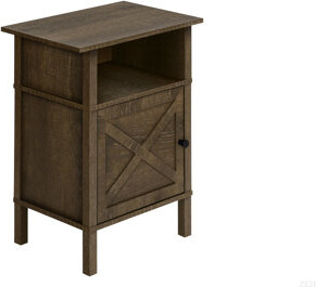August Grove Accent Table Side Table End Living Room Small Storage Laminate Transitional