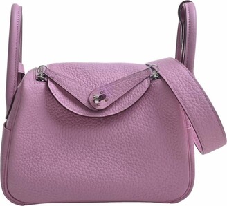 Hermès - Authenticated Lindy Handbag - Leather Pink for Women, Never Worn