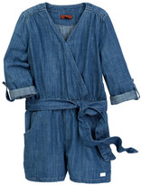 Thumbnail for your product : 7 For All Mankind Denim Romper (Big Girls)