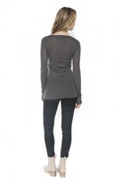 Thumbnail for your product : Enza Costa Long Sleeve Cashmere Crew