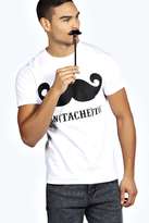 Thumbnail for your product : boohoo Fan(Tache)tic Slogan Printed T Shirt