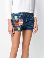 Thumbnail for your product : DSQUARED2 patch denim shorts